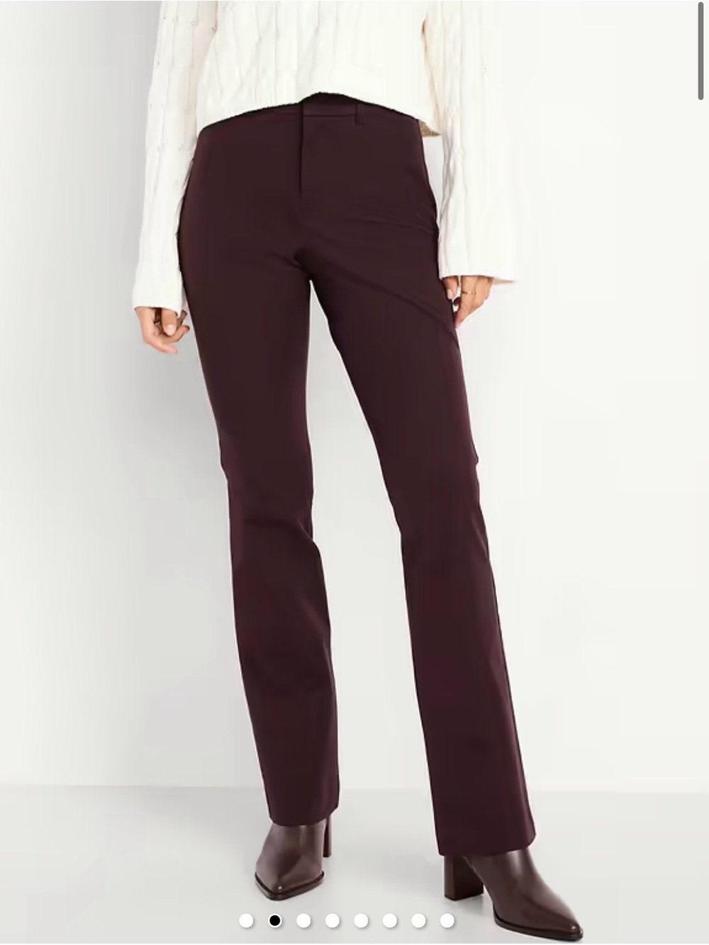 Brown Pixie Flare High Rise Pants